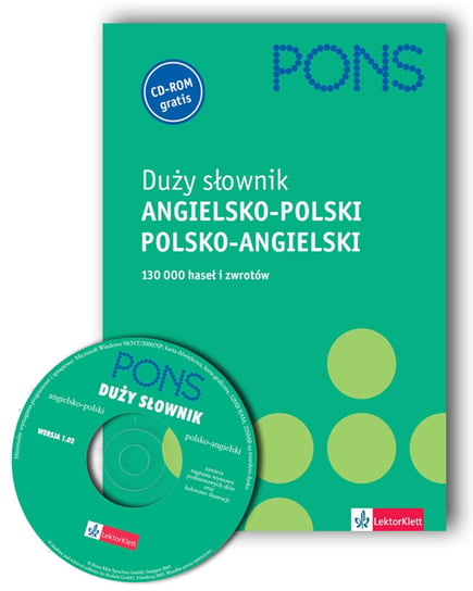 Pons Duży Słownik Angielsko-Polski Polsko-Angielski  z Płytą CS Opracowanie zbiorowe