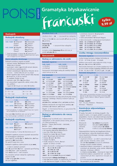 PONS. Francuski. Gramatyka błyskawicznie Opracowanie zbiorowe