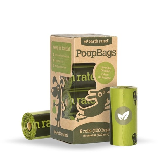 Poop Bags, worki na psie odchody, 8x15 szt. POOP BAGS