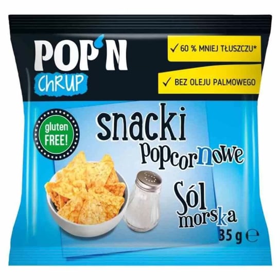 Pop&#39;n Chrup Snacki Popcornowe z Solą Morską Sante 35g Sante