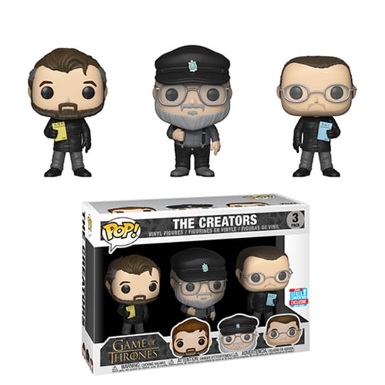 Pop Tv: Game Of Thrones 3-Pack -Show Creators  Nycc Exclusive Limited Gra O Tron Funko