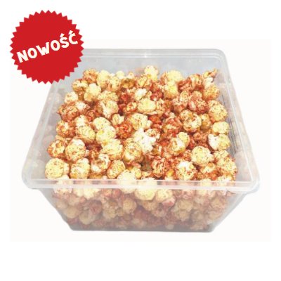 Popcorn słodki o smaku truskawki - box 190 g Inna marka