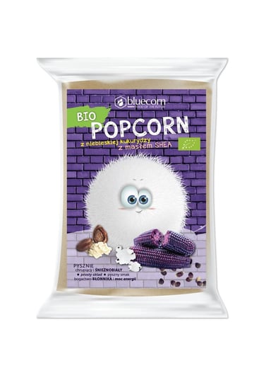Popcrop, popcorn z niebieskiej kukurydzy z masłem shea i solą do mikrofalówki bezglutenowy bio, 100 g Vivio
