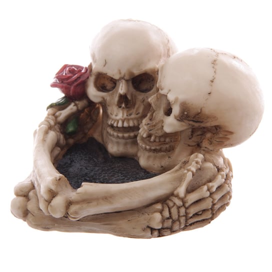 Popielniczka czaszki, czaszka róże, kościotrup Confortime