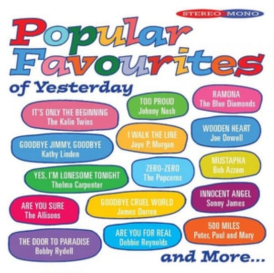 Popular Favourites Of Yesterday Various Artists