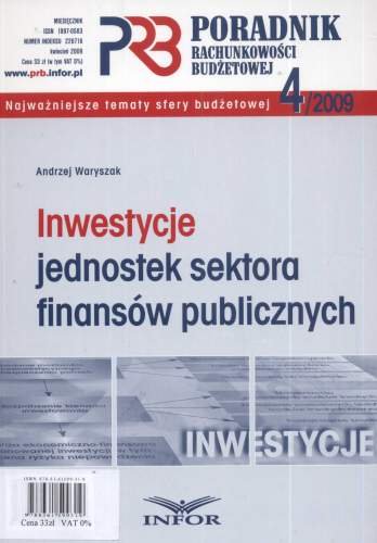 Poradnik Rachunkowości Budżetowej 04/2009 Waryszak Andrzej