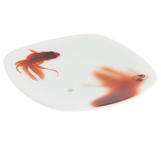 Porcelanowa podstawka na kadzidełka YUME-NO-YUME Goldfish (złota rybka) Nippon Kodo