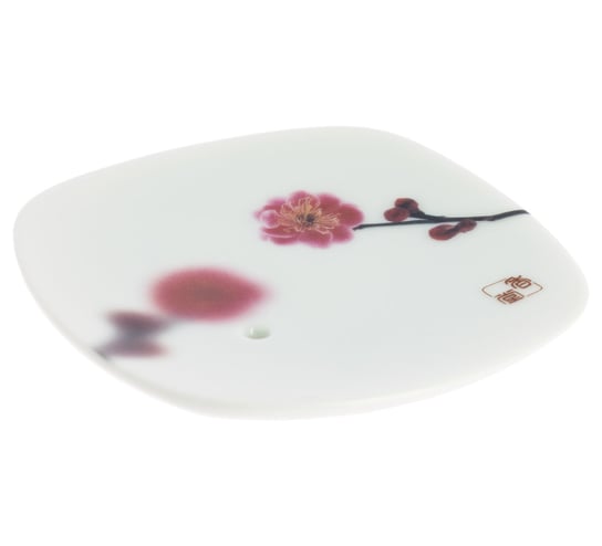 Porcelanowa podstawka na kadzidełka YUME-NO-YUME Pink Plum Flower (kwiat śliwy) Nippon Kodo