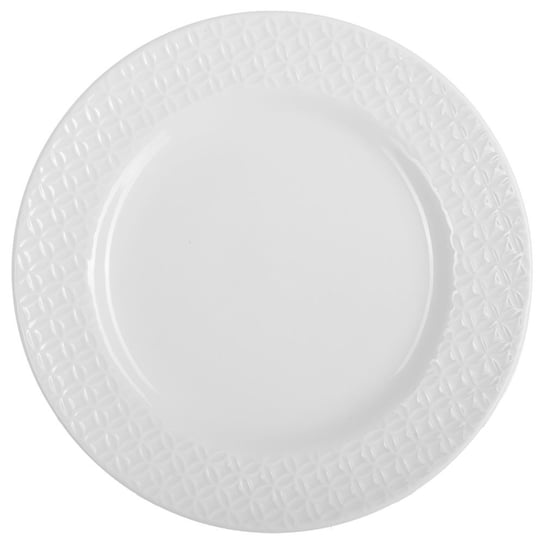 Porcelanowy talerz deserowy SECRET DE GOURMET, biały, 20x3 cm Secret de Gourmet