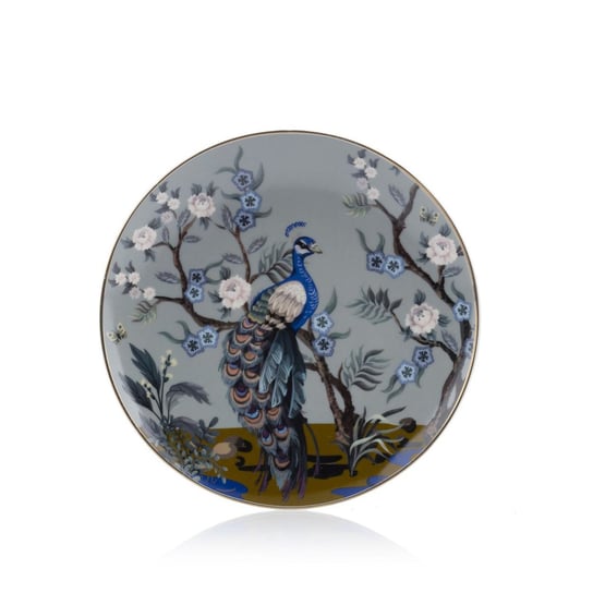 Porcelanowy Talerz Płaski Motyw Japoński Deserowy 20Cm Siaki Collection