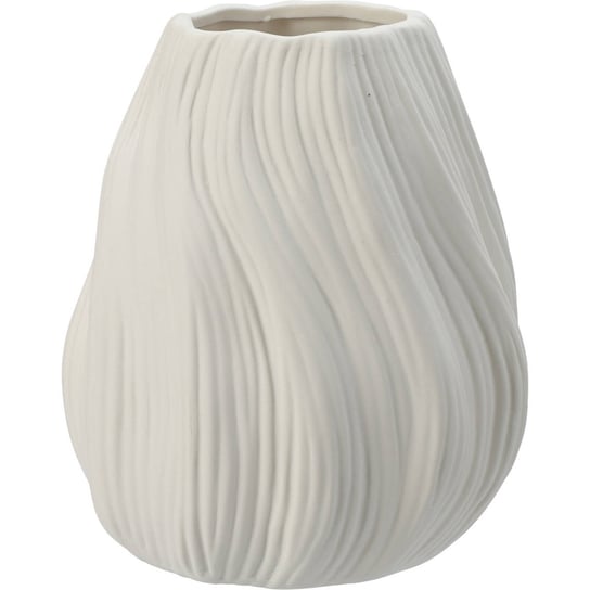 Porcelanowy wazon prążkowany, 15 x 18 cm Inna marka