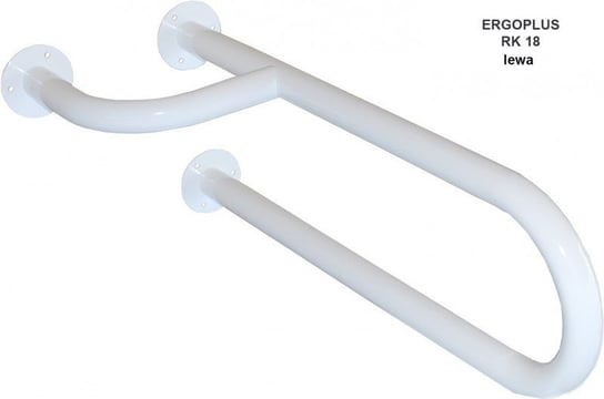 Poręcz ERGOPLUS do umywalki 60cm, nieruchoma, wersja lewa, malowana proszkowo, biała Inny producent