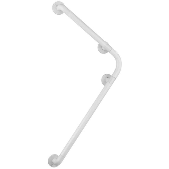 Poręcz łazienkowa z kątem prostym WENKO Secura, biała, 55,5x78 cm Wenko
