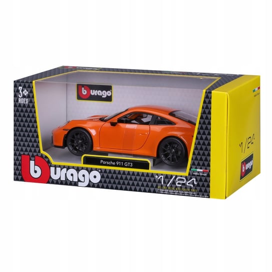 PORSCHE 911 GT3 1:24 POMARAŃCZOWY BBURAGO 18-21104 Bburago