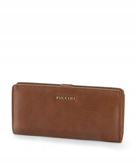 Portfel Damski Duży Skóra Ekologiczna Na Karty PUCCINI Brązowy BLP837B-2 PUCCINI