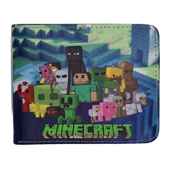 Portfel Dwuczęściowy Kieszeń Suwak Minecraft Gra Inna marka