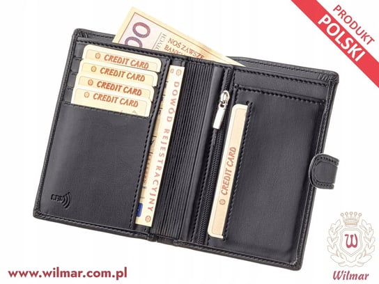 Portfel ,etui na karty i bilon WILMAR Z ochroną,,RIFD,, Wilmar