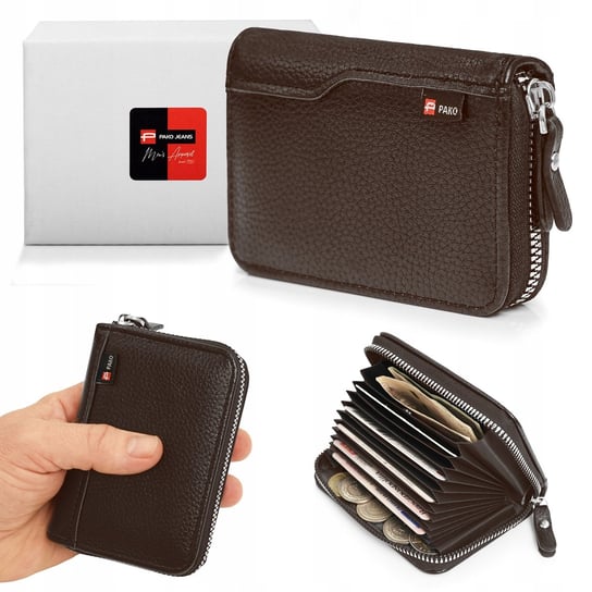 Portfel Etui Organizer na karty Pako Jeans Mały Kieszonkowy i Pojemny Pako Jeans