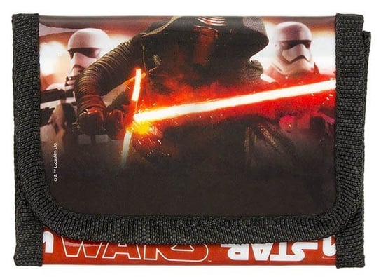 Portfel materiałowy, Star Wars, czarno-czerwony Star Wars gwiezdne wojny