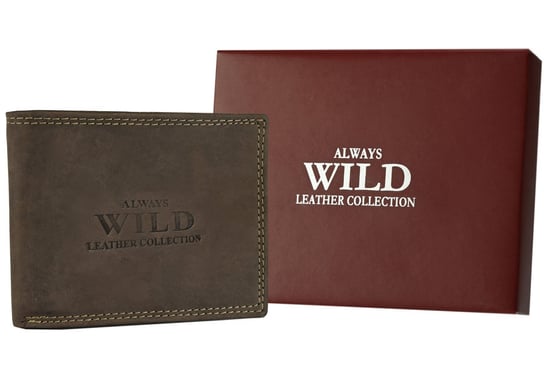 Portfel Męski Bez Zapięcia I Z Zabezpieczeniem Rfid Stop — Always Wild Always Wild