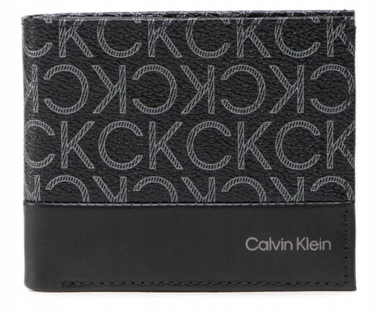 PORTFEL MĘSKI CALVIN KLEIN CKJ CK SKÓRA BILON ZM0ZM02564 01H CZARNY Calvin Klein