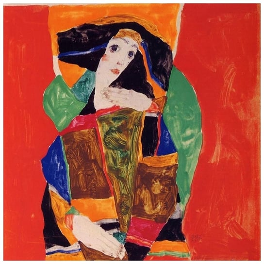 Portrait Of A Woman - Egon Schiele 60x60 Legendarte