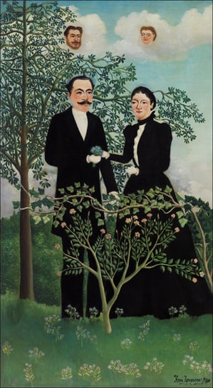 Portrait of a Woman in a Landscape, Henri Rousseau - plakat 42x59,4 cm Galeria Plakatu