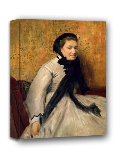 Portrait of a Woman in Gray, Edgar Degas - obraz na płótnie 60x80 cm Galeria Plakatu