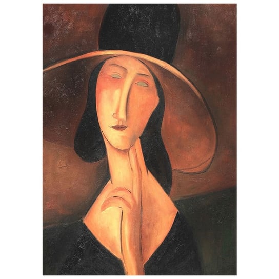 Portrait Of Jeanne Hebuterne In Large Hat  50x70 Legendarte