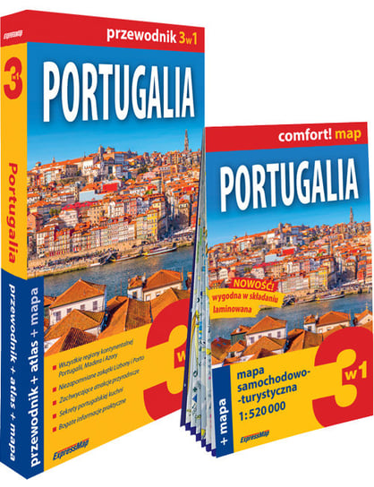 Portugalia 3w1: przewodnik + atlas + mapa Andrasz Janusz