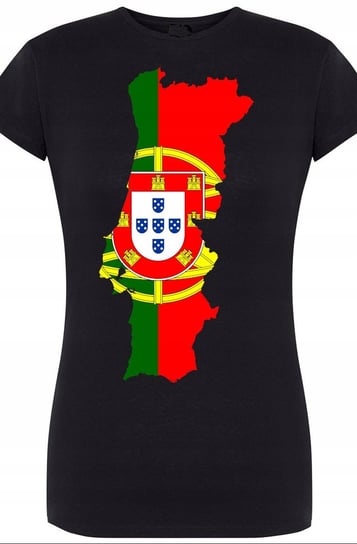 Portugalia Damski Modny T-shirt Nadruk Lato R.L Inna marka