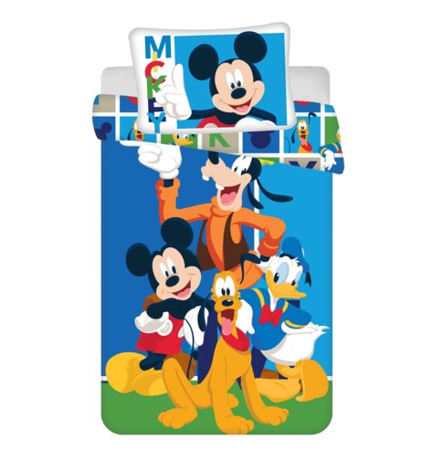 Pościel 100X135 Myszka Miki Mickey Mouse Do Łóżeczka Poszewka 40X60 Jerry Fabrics