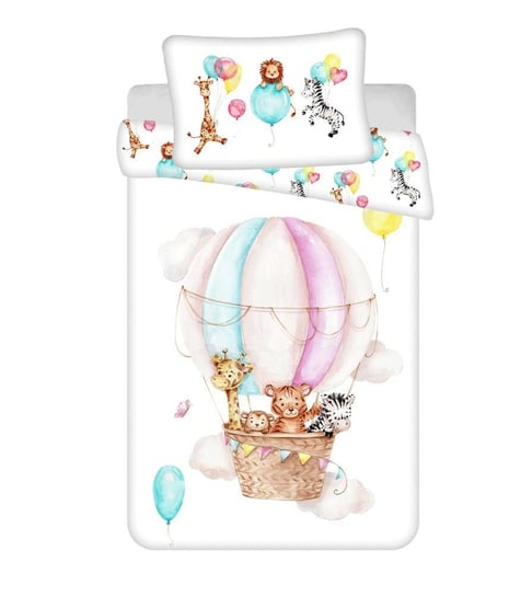 Pościel 100X135 Zwierzęta   Latające Balonem Poszewka 40X60 Dziecięca Do Łóżeczka Jerry Fabrics