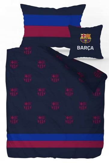 Pościel 140x200 FC Barcelona FCB Barca Futbol Piłka Nożna + poszewka 40x40 Zacisze Domu