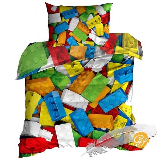 Pościel 3D Bawełna Satyna 140X200Cm Klocki Lego Galeria Pościeli