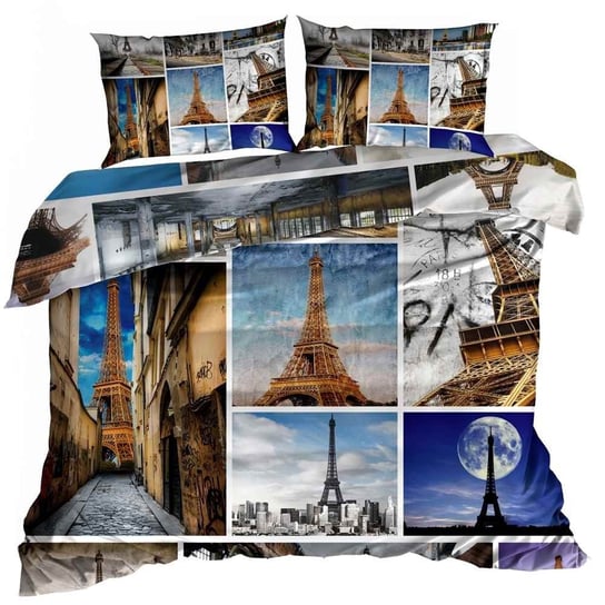 Pościel 3D Bawełna Satyna 200X220Cm Zdjęcia Paryża Galeria Pościeli