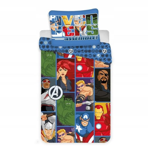 Pościel Avengers Marvel Dwustronna 140x200 Jerry Fabrics