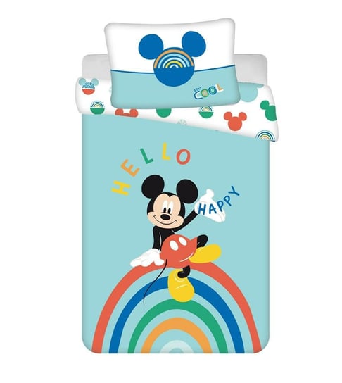 Pościel bawełniana 100x135 Myszka Miki Mickey Mouse 0721 do łóżeczka poszewka 40x60 Jerry Fabrics