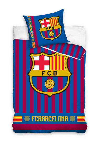 Pościel bawełniana, Carbotex, FC Barcelona, 160x200 cm Carbotex