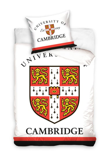 Pościel bawełniana, Carbotex, Uniwersytet Cambridge, 140x200 + 70x90 cm Carbotex