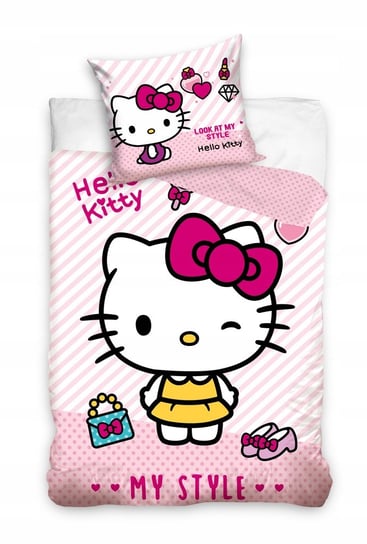 Pościel Bawełniana Hello Kitty 140X200 Hello Kitty