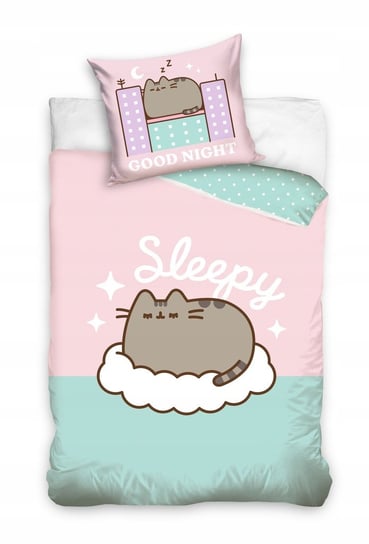 POŚCIEL bawełniana KOT PUSHEEN 160x200 Pusheen