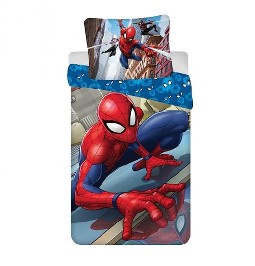 Pościel dziecięca 140x200 Spiderman Człowiek Pająk 9534 poszewka 70x90 Jerry Fabrics