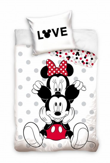 Pościel licencyjna 140x200 Myszka Minnie i Miki (id: 11803) Carbotex