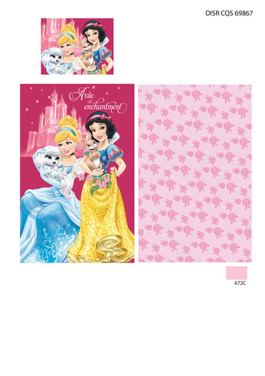 Pościel niemowlęca MINIMEGA Księżniczki Disney, 90x140 cm MiniMega