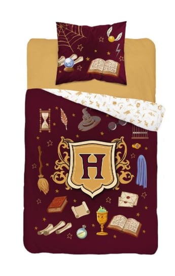 Pościel z bawełny, Harry Potter, 140x200 cm, 2 elementy Detexpol