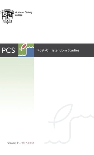 Post-Christendom Studies Wipf And Stock Publishers