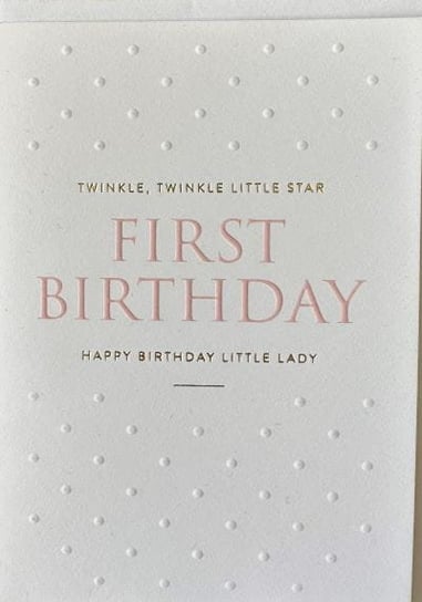 Postco- Kartka urodzinowa 'First Birthday' z kopertą Inna marka