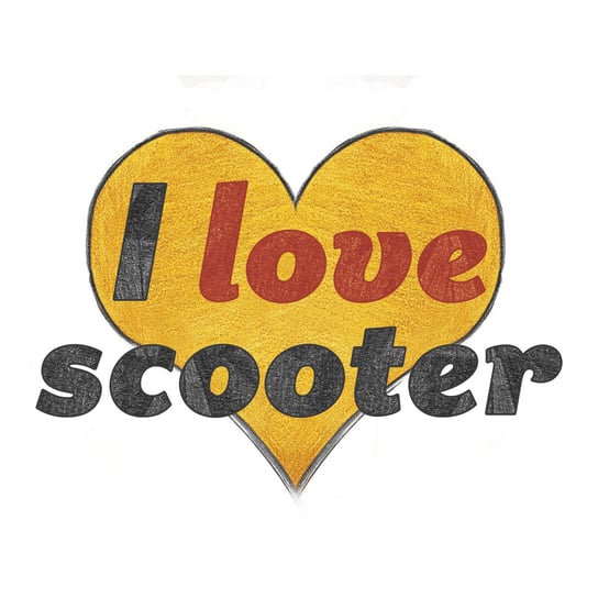 Poster, I love scooter, 30x40 cm Art-Canvas
