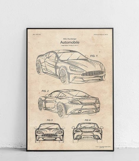 Poster Polytechnic, Aston Martin Vanquish - plakat Poster Polytechnic